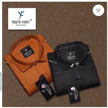 Men Regular Fit Solid Spread Collar Casual Shirt (Pack of 2) - Image 2