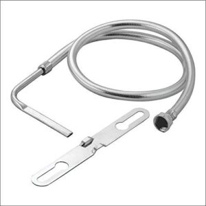 Jet Spray for Toilet | Grade Stainless Steel Toilet Bidet Or Jet Hands-Free Spray | Flat Nozzle | 1 Meter Heavy PVC Hose | (Glossy)