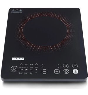 Usha 2000 watt Induction cooktop Touch Pannel Black
