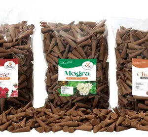 Dry Dhoop Cones Chandan Gulab Mogra for Pooja Combo Pack Fragrance incense cones / agarbatti